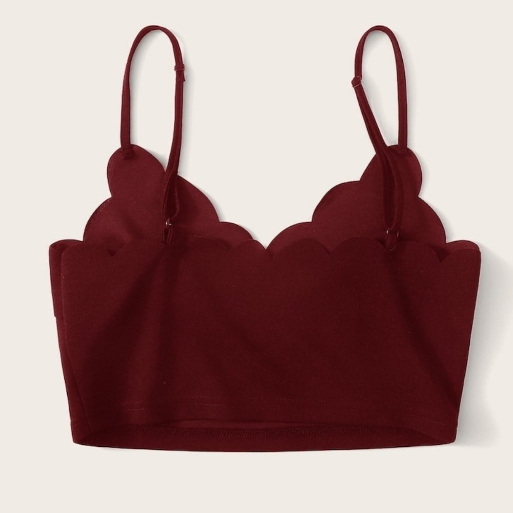 Burgundy Crop Top swvest07190530787 - Picture 4 of 5